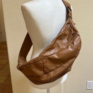 Leather sling bag
